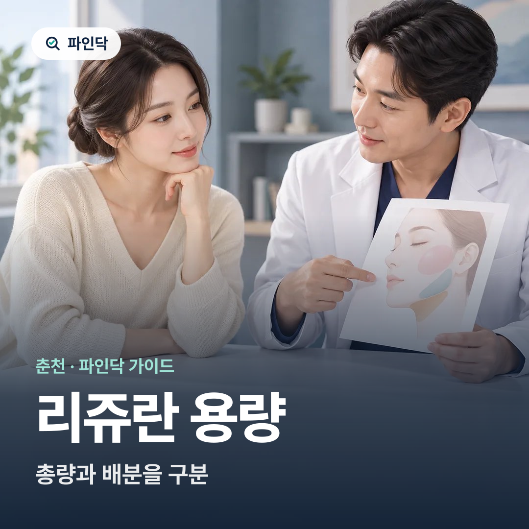 리쥬란 용량 — 총량과 배분을 구분