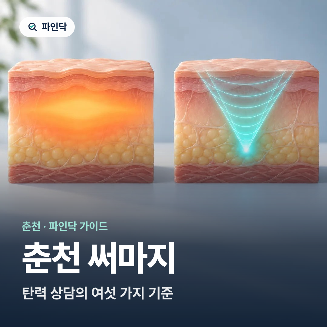 춘천 써마지 — 탄력 상담의 여섯 가지 기준