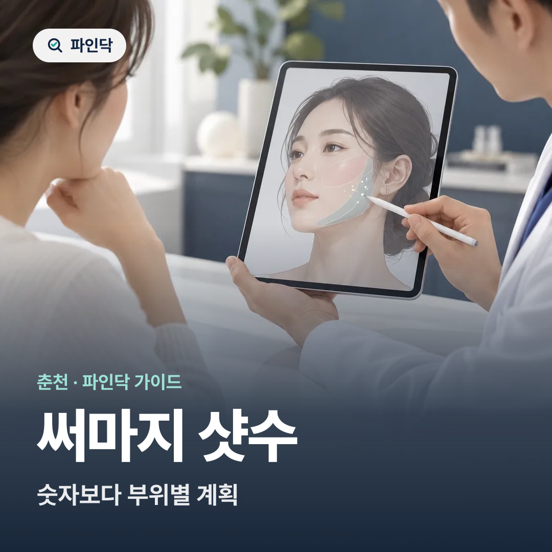써마지 샷수 — 숫자보다 부위별 계획