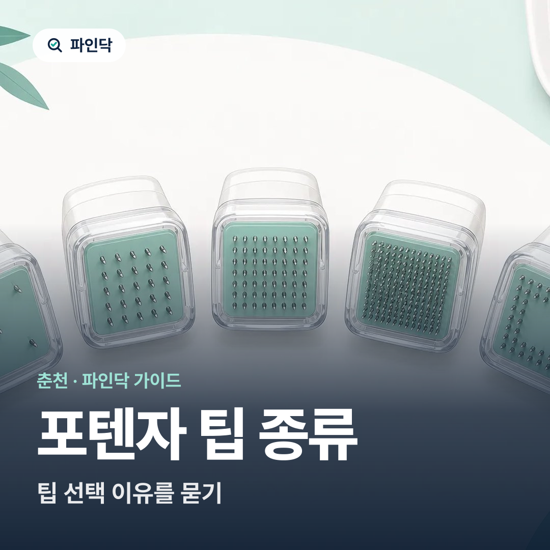 포텐자 팁 종류 — 팁 선택 이유를 묻기