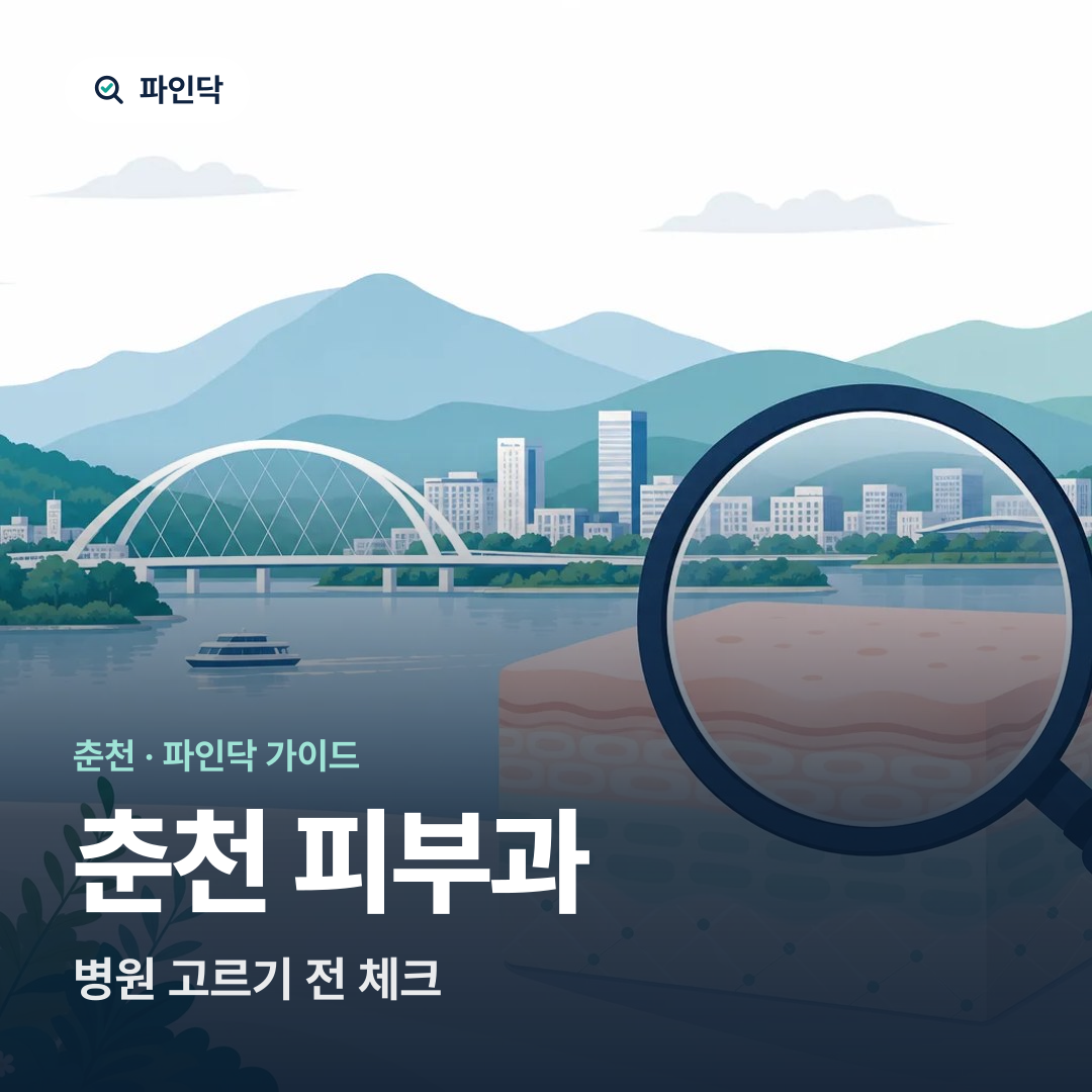 춘천 피부과 — 병원 고르기 전 체크